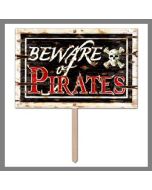 Panneau "Attention aux pirates"