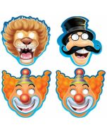 8 masques cirque clown