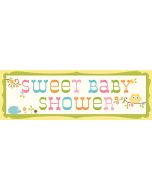 Bannière hibou sweet baby-shower
