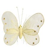 Papillons organdi - jaune