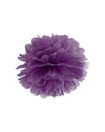 Pompon de papier buvard violet - 35 cm