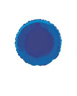 Ballon hélium forme ronde - bleu foncé