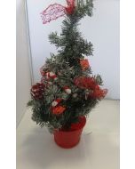 Petit sapin de Noël factice en pot - 35 cm