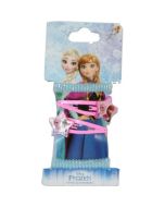 2 élastiques bleus + 2 barrettes roses - Reine des Neiges