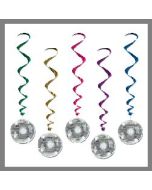 Lot de 5 suspensions disco