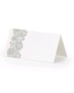25 Marque-places en papier blanc
