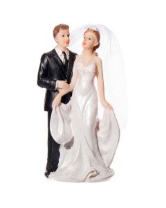 Figurine mariés avec voile