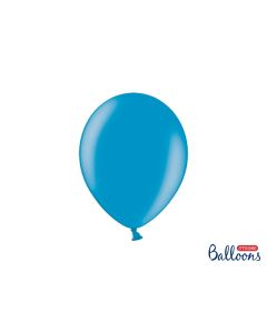 100 ballons bleu caraïbes métalliques