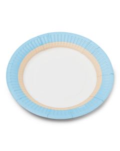 12 assiettes bleues et blanches