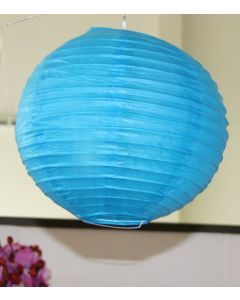 Lampion boule de déco - PM - turquoise
