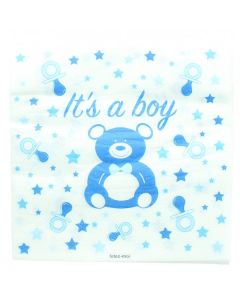20 serviettes baby shower "it's a boy"