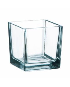 Vase cube transparent – 6 cm