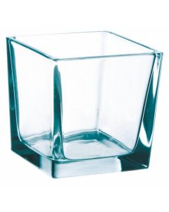 Vase cube transparent – 10 cm