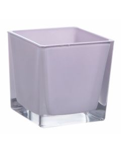 Vase cube lilas – 10 cm