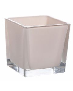 Vase cube lin – 10 cm