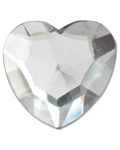 Décoration de table Grand coeur transparent