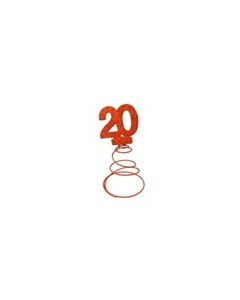 centre de table anniversaire 20 ans rouge