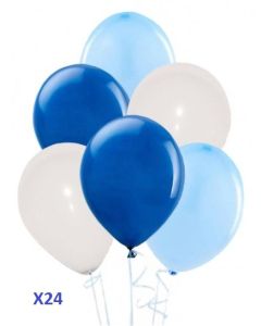 Pack Ballon Bleu Blanc x24