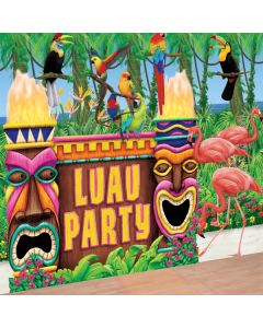 Kit décor mural géant Luau Party