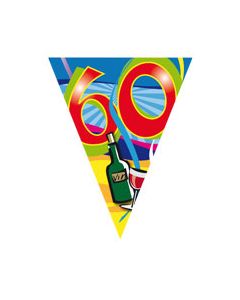 Banderole drapeaux anniversaire - 60 ans