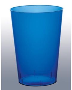 10 gobelets bleu transparents