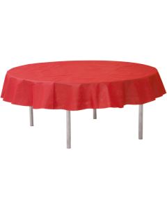 Nappe ronde unie rouge