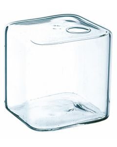 Vase à tige cube