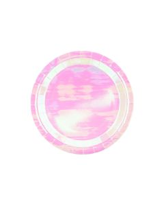 x6 Assiettes Rose Iridescent