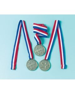 Médailles avec rubans x 12