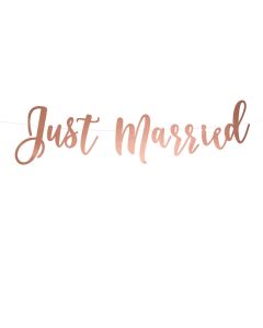 Guirlande Mariage Just Married rose Gold