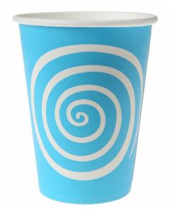 Gobelets spirale turquoise x10