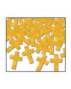 Confettis croix dorée
