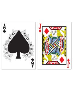 2 cartes à jouer géantes