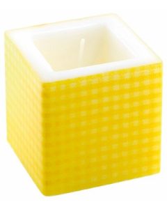 Bougie Cube - jaune