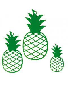 3 ananas vert à suspendre