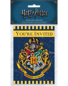 8 invitations avec enveloppes Harry Potter