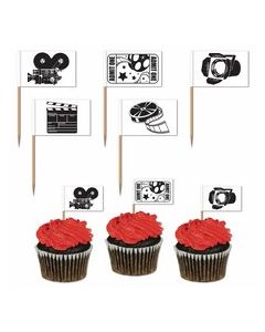 Piques cupcakes cinéma x50