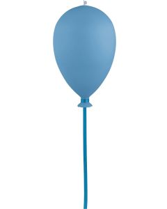 Faux ballons bleus en verre à suspendre - grand modèle