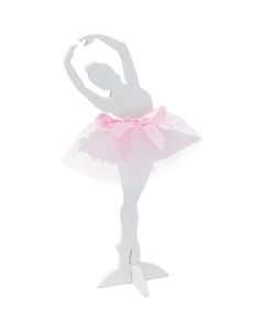 Centre de table ballerine bois et tulle