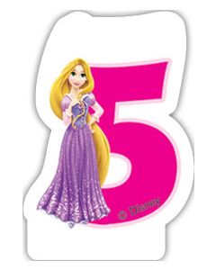 Bougie d'anniversaire 5 – Princesses Disney