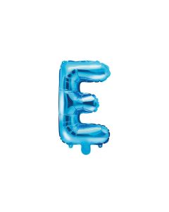 Ballon bleu lettre E - 36 cm