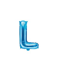 Ballon bleu lettre L - 36 cm