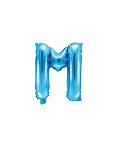 Ballon bleu lettre M - 36 cm