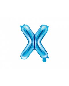 Ballon bleu lettre X - 36 cm