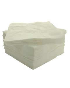 100 serviettes blanches en papier