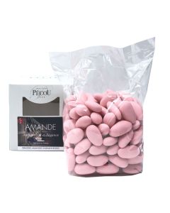 500gr Dragées Amande Parimini 38% - Rose Pastel