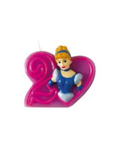 Bougie Princesse Disney Journey en forme de "2"