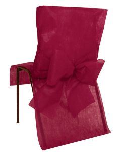 Housse de Chaise Bordeaux x 10