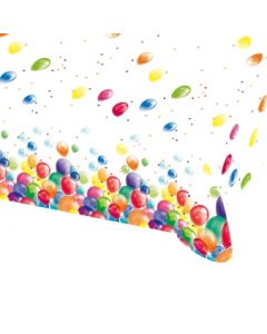 Nappe en plastique ballons colorés