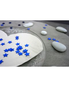 Confettis de table étoiles bleues